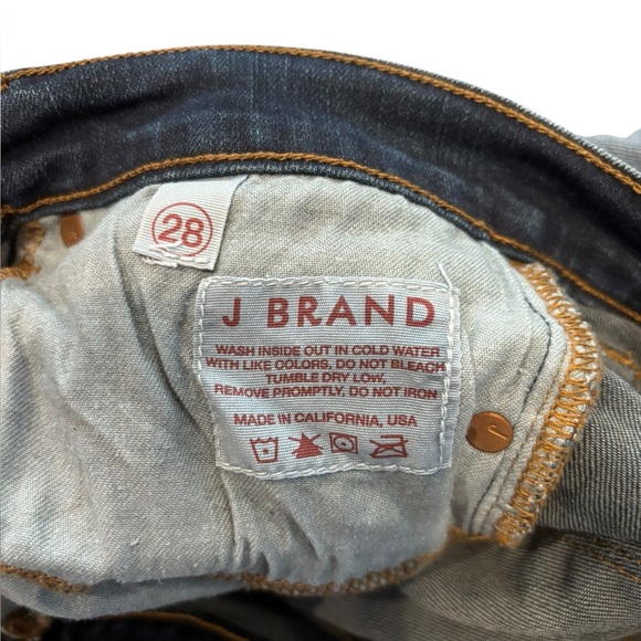 J Brand Women's Medium-Dark Wash Straight Leg Jeans Size 28 - Picture 6 of 7